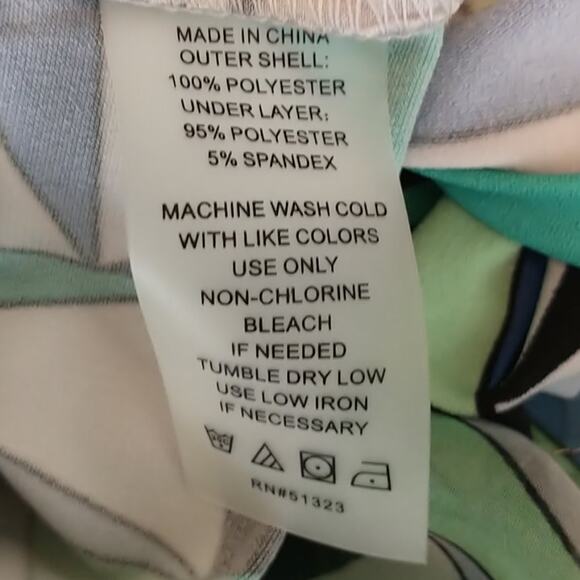 Vince Camuto Sleeveless Hi Low Chiffon Top Women's Sz XS Multicolor Print Lined - Picture 10 of 11